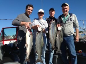 Salmon fishing Portland Oregon.