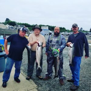 Portland, fishing catches limit of Chinook salmon.