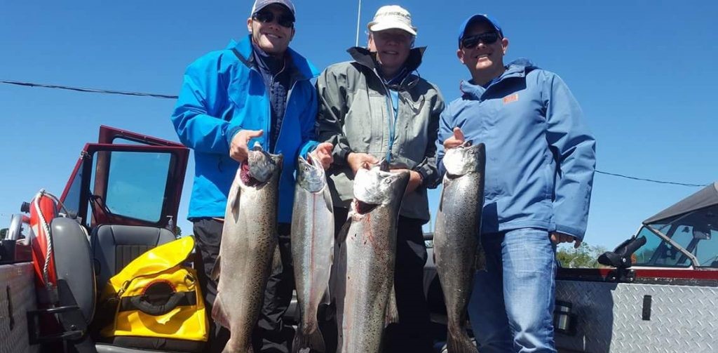 Salmon caught with Marvins Guide Service