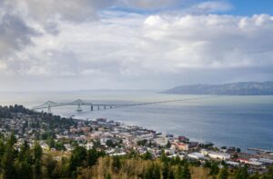 Astoria Oregon Over Looking The Columbia River
