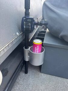 Aluminum Cup Holder + rod holder combo